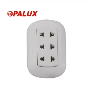 TOMACORRIENTE TRIPLE ADOSABLE T/OVAL