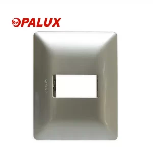 PLACA SIMPLE C/SOPORTE GRIS MATE