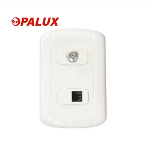 PLACA SALIDA TOMA TV + TELÉFONO RJ11