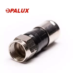 CONECTOR TV RG6 F MACHO PONCHADO PRESIÓN