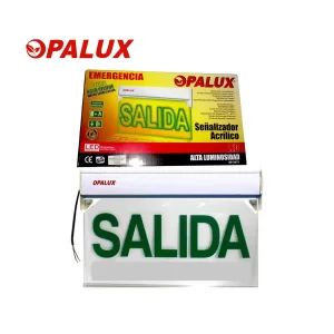 SEÑALIZADOR SALIDA DE EMERGENCIA ACRÍLICO