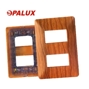 PLACA DOBLE C/SOPORTE MADERA