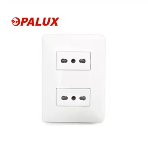 TOMA DOBLE 3 EN LÍNEA BLANCO 16A